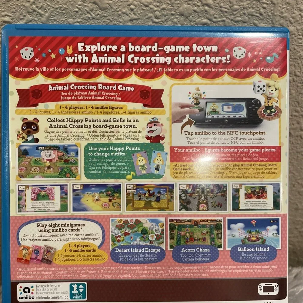 Animal Crossing Amiibo Festival (Nintendo Wii U, 2015) Complete CIB